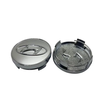 Колпак колеса Hyundai серебро 60 мм пластик 1шт OEM 52960-L1150 (колпачок, заглушка диска)