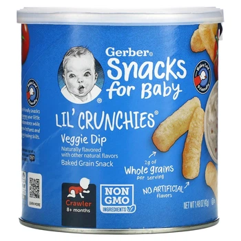 Кукурузные палочки Gerber Lil' Crunchies для малышей от 8 месяцев со вкусом овощного соуса, 42г