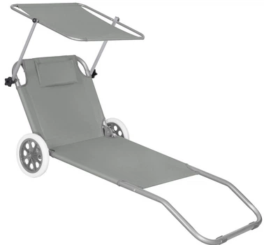 Садовый шезлонг на колесах Springos GC0042