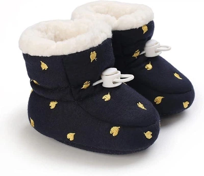 Дитячі теплі пінетки "Warm Paws" для малюків (довжина устілки 12,5 см) (12-18 місяців) темно-синій (KS1024)