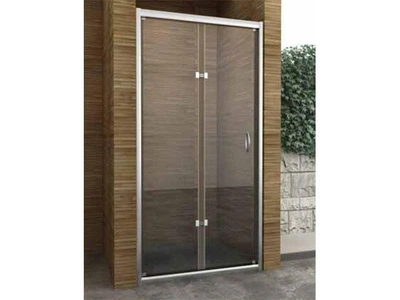 Душевая перегородка Aqua-World 800*1900 мм стеклянная *Интимато* BI-FOLD 800