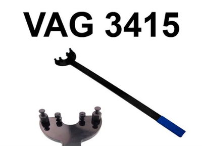 Ключ для фиксации шкива коленвала VAG 3415 (ремень) 1.4 1.6 2.0 SATRA S-BTBW (Код6367)