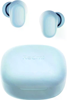 Навушники бездротові Xiaomi Redmi Buds 6 Play Blue TWS, компактні, з шумозаглушенням мікрофона, Bluetooth, сині