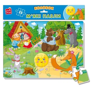 Мʼякі пазли А4 "Колобок" (24 елем) Vladi Toys (219023)