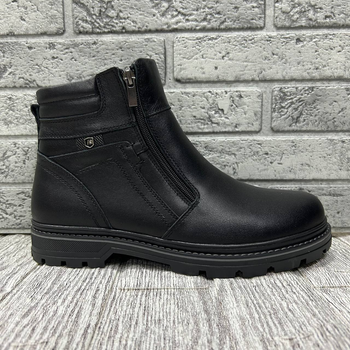 Ботинки мужские Karat кожаные черные 43