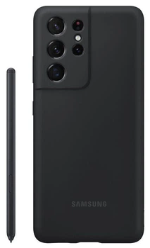 Чохол Silicone Cover With S Pen для Samsung Galaxy S21 Ultra (G998) (EF-PG99PTBEGRU) Black