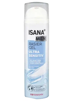 Гель для гоління чоловічий Isana Men Ultra Sensitiv 200 мл