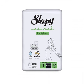 Прокладки ежедневные Sleepy Natural Normal (240 мм) 3 капли 40 шт.
