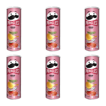 Набор Чипсы 6шт Pringles Crab 165g