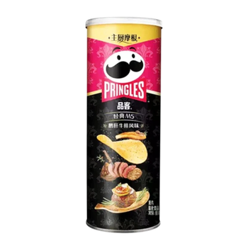 Чипсы Pringles Азиатские Chef Morgan Стейк и Фуа-гра 80g
