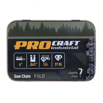 Цепь для цепной пилы Procraft industrial P.1/4.37 Universal 1/4`` шаг 37 зв. (P14370)