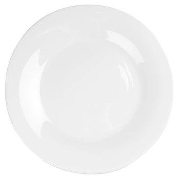 Zestaw talerzy obiadowych Vilde szklanych 25.5 cm 6 szt Biały (5904316493479)