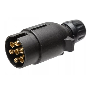 Вилка на прицеп 7 контактная KAMAR 7 PIN 12V с гайкой E1320-A