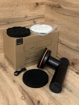 Аккумуляторная полировочная машинка Baseus New Power Cordless Electric Polisher Black