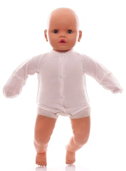 Боди с длиным рукавом с царапками футор Babykroha белый 56 см (54853)