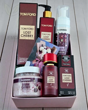 Подарочный набор косметики No Brand в стиле Tom Ford Lost Cherry 4 в 1 ver.03