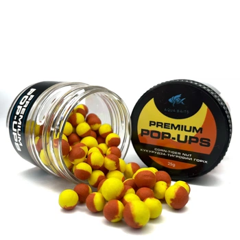 Плаваючі бойли (поп-ап) Aqua baits Premium "Кукурудза-Тигровий Горіх" 10 мм