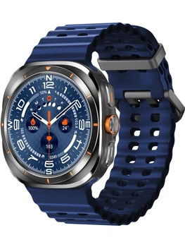 Смарт годинник Lexego HD8 Ultra 47 мм Smartwatch Розумний годинник з Bluetooth, GPS, компасом, спортивними режимами, пульсометром, моніторингом здоров’я та активності, спортивний трекер з 2 ремінцями у комплекті Blue HD8Ultra-47BL