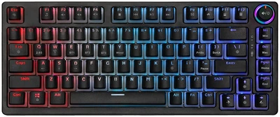 Klawiatura bezprzewodowa Savio Phenix Gateron Red Pro Pudding USB/Wireless Black (SAVGK-PHENIX RED PUDDING)