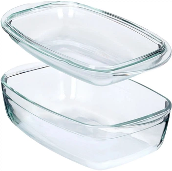 Форма Vilde термостійка скляна з кришкою 32.5 x 19.5 x 13 cм 3 л + 1.5 л (5904316471040)
