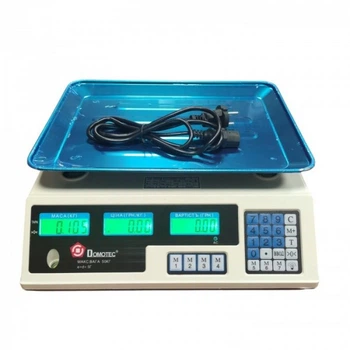 Торговые электронные весы Domotec MS-228 6V до 50 кг (139178)