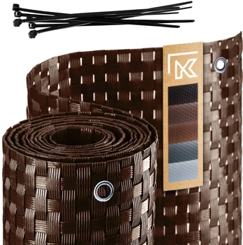 Osłona balkonowa Kadax Espa 0.9x7 m Jasny brąz (K999)