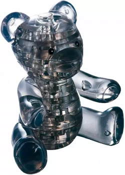 3D пазл Crystal HCM Kinzel Ведмедик Чорний 41 деталь (4018928031149)