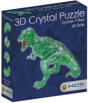 3D пазл Crystal HCM Kinzel Тиранозавр Зелений 49 деталей (4018928591629)