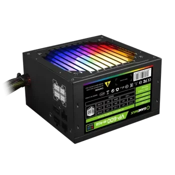 Блок живлення 600 Вт, GameMax VP-600 RGB, Black, напівмодульний (VP-600-M-RGB)