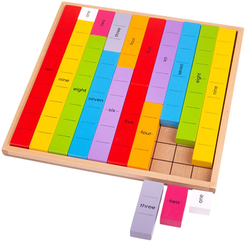 Drewniana zabawka Bigjigs Toys Wooden Math Game Connecting Numbers (0691621820179)