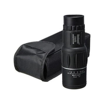 Монокуляр с 16-кратным увеличением Bushnell 150х52х40 мм, с регулировкой диоптрий и ударопрочным корпусом, черный