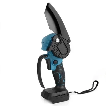Цепная бесщеточная мини-пила 500Вт 20В 1/4" 7,5 м/с 5600 об/мин 6 inch Electric SAW BLUE 8644 2 аккумулятора 4А/ч