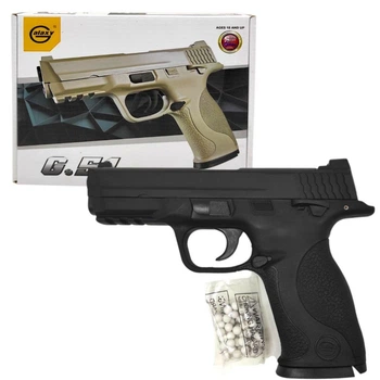 Пістолет з пульками "Galaxy G51 Smith & Wesson M&P" З МЕТАЛЕВИМИ ЕЛЕМЕНТАМИ alaxy (276019)