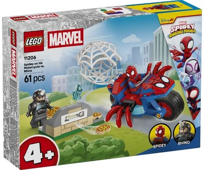Конструктор LEGO Super Heroes Людина-павук на мотоциклі проти Носорога (11206)
