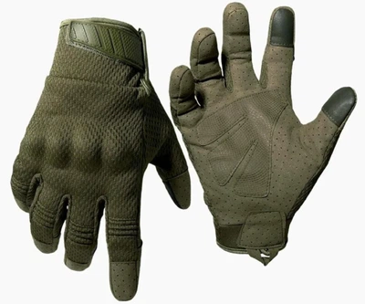 Рукавиці тактичні сенсорні Army green M