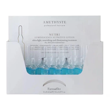 Лосьон ампулы FarmaVita для сухих и ослабленных волос Amethyste Hydrate Luminescence Nutri Lotion 12x8 мл
