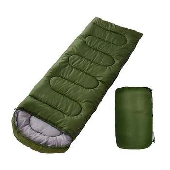Теплый спальный мешок водонепроницаемый Outdoor-Huck -10 °С для туризма 210x75см 2.4 кг LT-7802 Green
