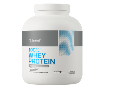 Протеїн Whey Protein 100% OstroVit 2000 гр смак Банановий пиріг