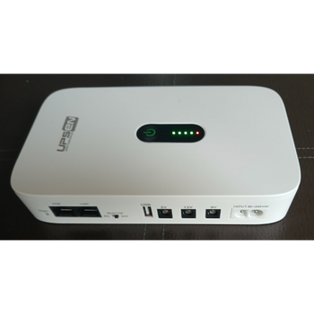 Міні UPS, ДБЖ для роутера, GPON, 10400 mAh, 18 W (Max) з перехідниками та блоком живлення від 220 V, MODEL: Nemo DC1018P