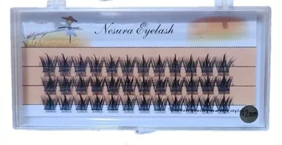 Накладные ресницы Nesura кластерные с корейским эффектом 36 шт