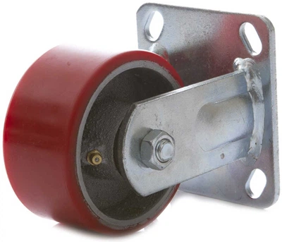 Колесо Haushalt 50830268 30100PUF 10 см Червоно-сіре (4772013261018)