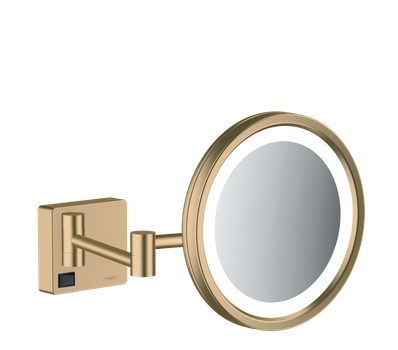 Дзеркало HANSGROHE AddStoris для гоління з LED підсвіткою, Brushed Bronze (41790140)