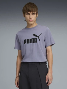 Футболка хлопковая длинная мужская Puma Essentials Foundation 68253365 M Gray Sky (4069161736599)