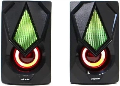 Акустическая система MICROLAB B-25 2.0, USB, LED, черный (643100)