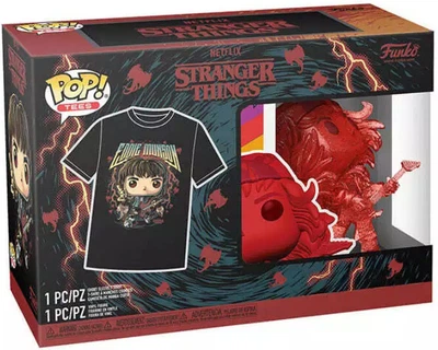 Набір Funko Pop! & Tee Stranger Things Фігурка Мисливець за чужими речами Едді з гітарою + футболка розмір M 79263 (889698792639) (955555912608583) - Уцінка