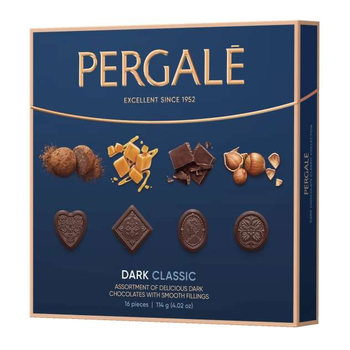 Конфеты Pergale Dark Classic ассорти темный шоколад с начинками 114 г