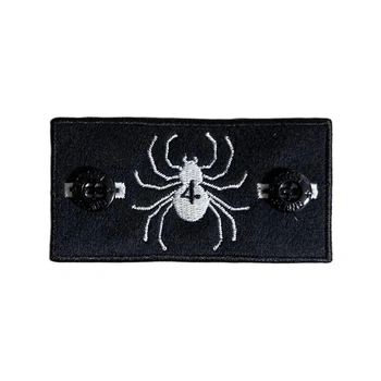 Патч Стон Айленд (Stone Island) Redan Glow + 2 гудзики Чорний