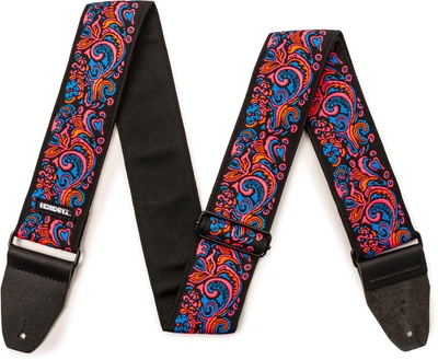 Ремень гитарный Dunlop JH28 2" Jimi Hendrix Blacklight Love Drops Pink (R128836)