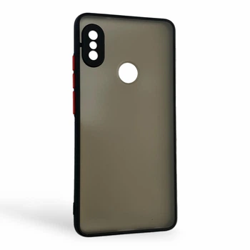 Чехол для телефона Xiaomi Redmi Note 5 с высокими бортами с защитой камеры черный