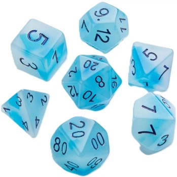 Набір ігрових кубиків Gamegenic Glow Icy crumbs (4251715405352)